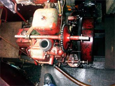 Bolinder marine engine block